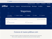 Tablet Screenshot of hola.jetblue.com